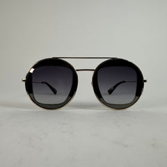 Gucci Gold Frame Circle Lense Glasses