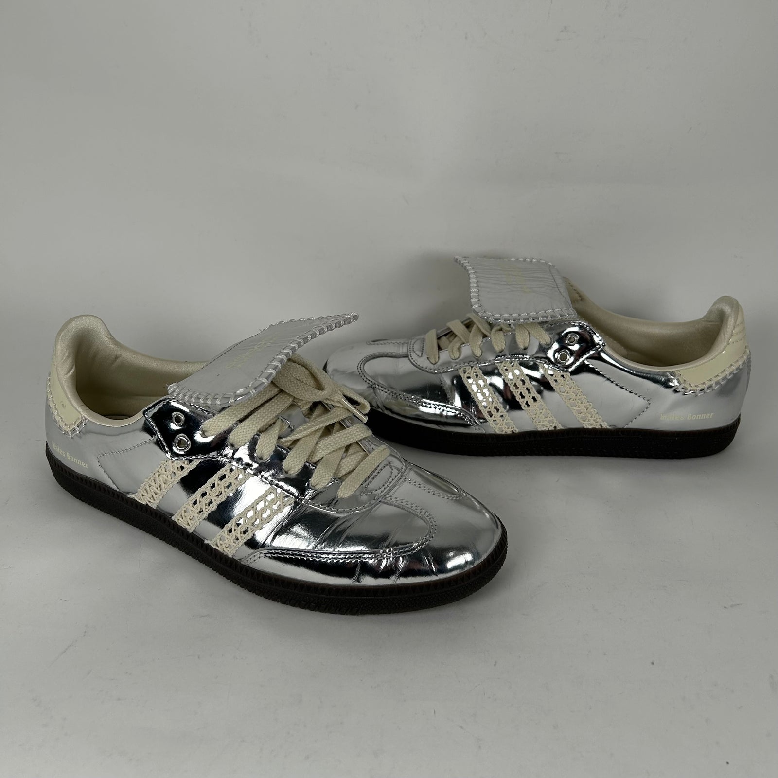 Adidas x Wales Bonner Metallic Silver Samba Sneaker Size 10