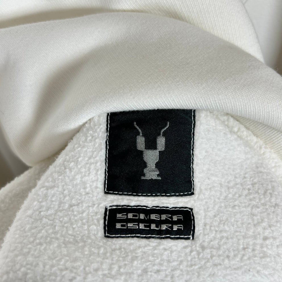 Rick Owens White Felpa Crewneck Size L