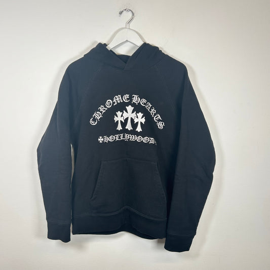 Chrome Hearts Black Triple Cross Hoodie Size M