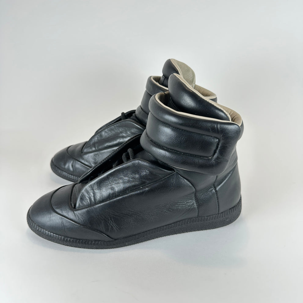 Maison Margiela Re-Edition Black Leather Hightop Futures