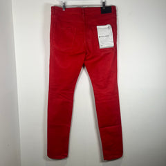 Purple Waxed Red Jeans Size 36