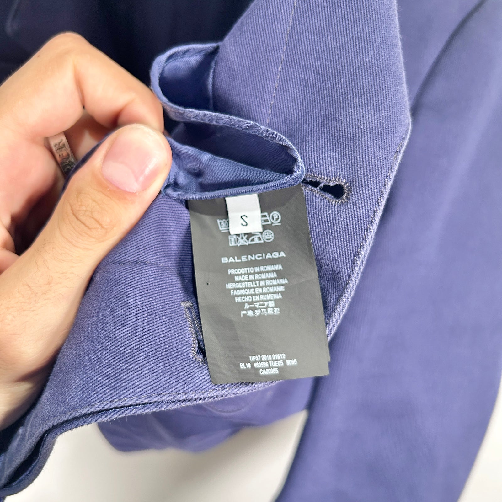 Balenciaga SS17 'Eisenhower' Cropped Military Jacket Size S