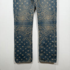 Amiri Bandana Paisley Denim Pants Size 30