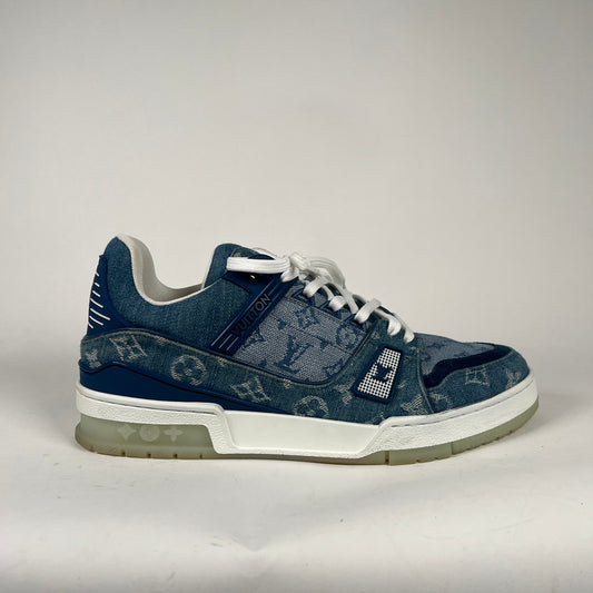 Louis Vuitton Denim Trainers Size 7.5