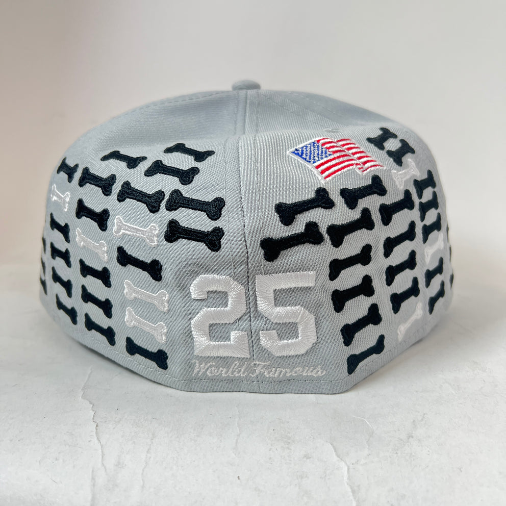Supreme x New Era Bones Box Logo Fitted Hat