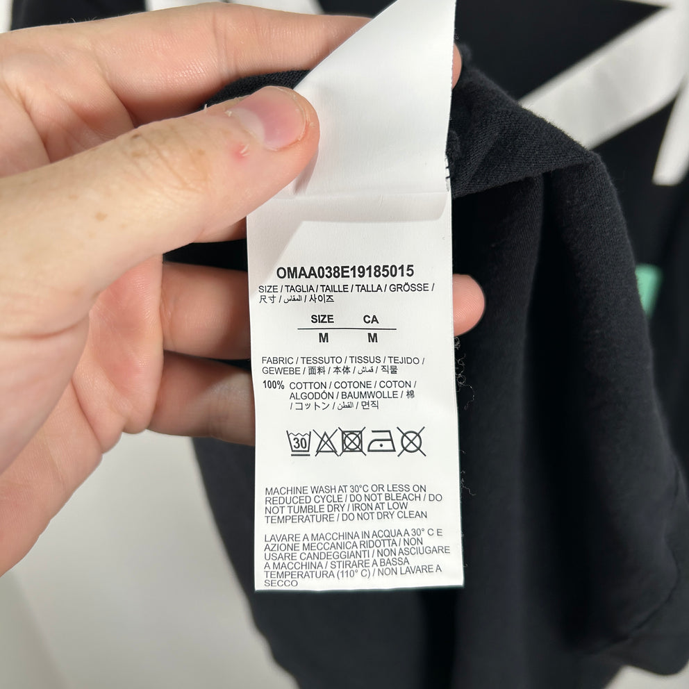 Off-White Water Fall Graphic T-Shirt Size M