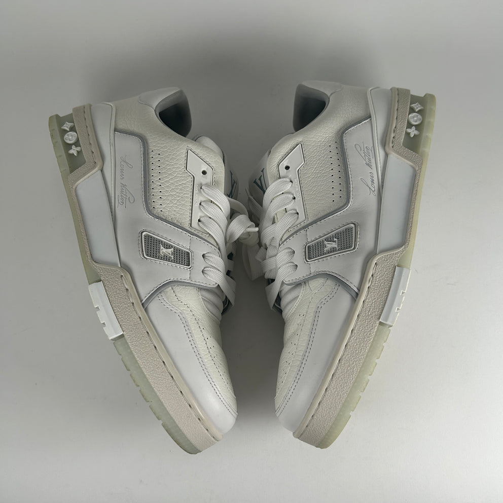 Louis Vuitton White Low Top Trainer Size LV 8.5
