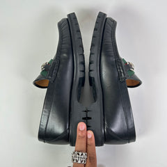 Gucci Horsebit Web Lug Sole Loafers