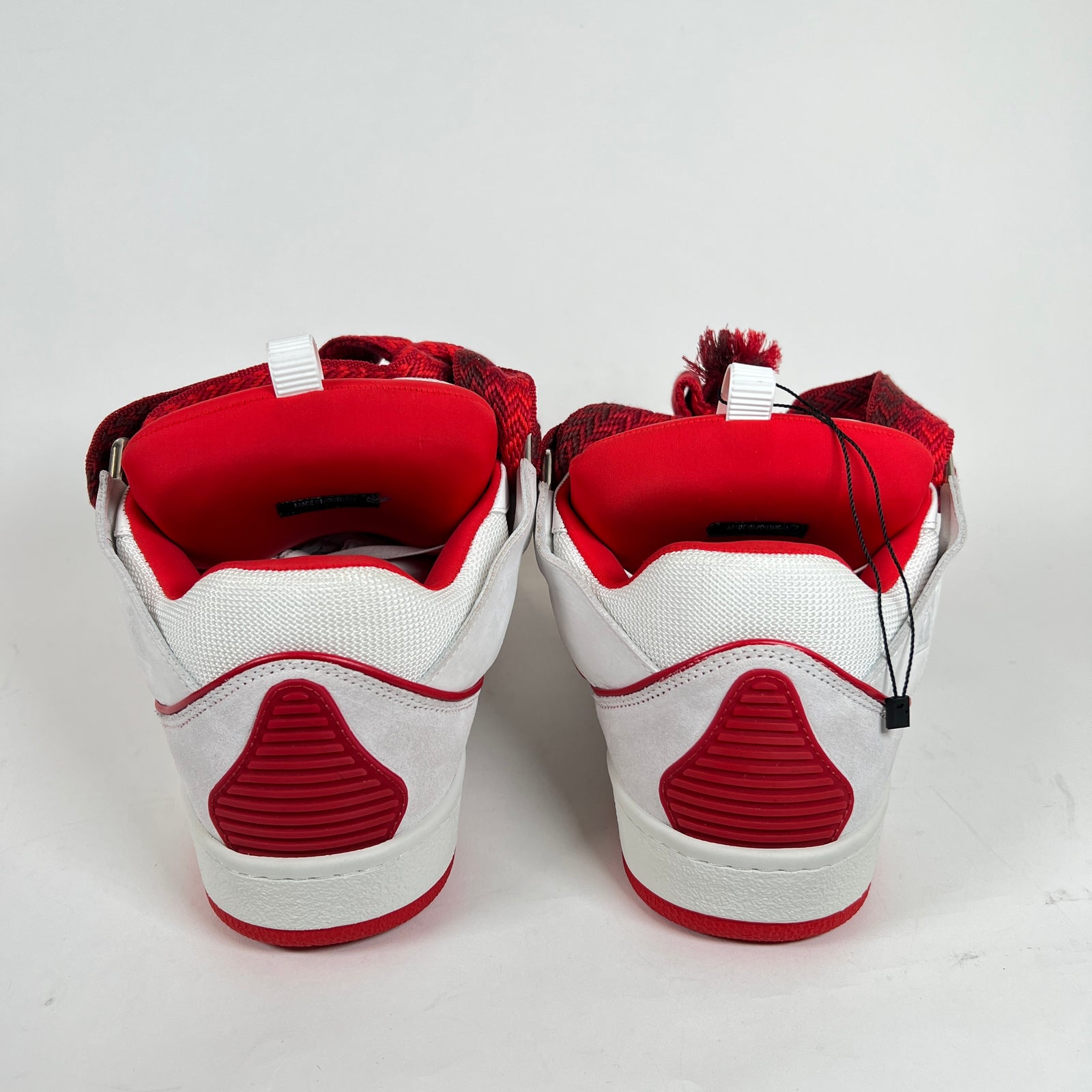 Lanvin Red/White Curb Sneaker Size 12