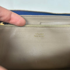 Celine Blue Leather Continental Wallet