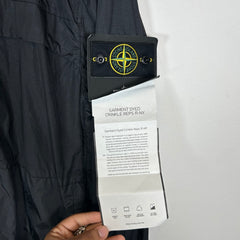 Stone Island Black Garment Dyed Crinkle Reps R-NY Hooded Jacket Size M