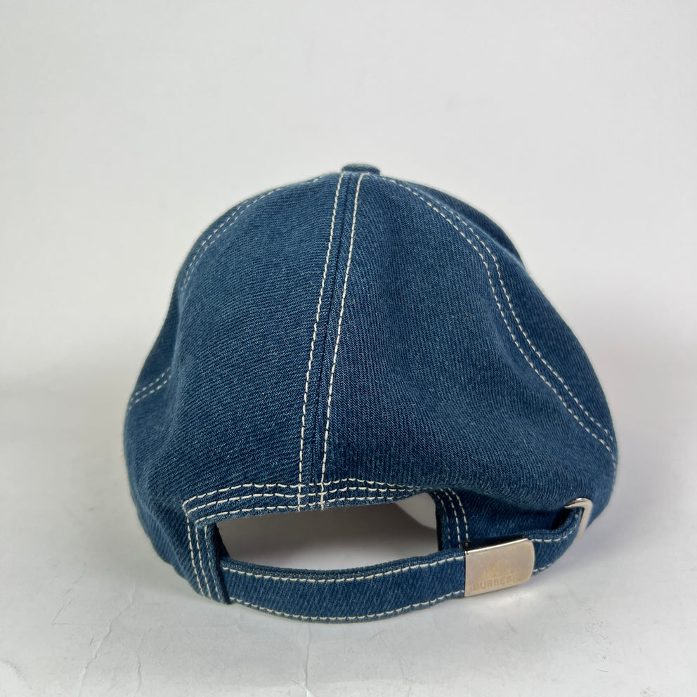 Burberry Denim TB Monogram Baseball Cap