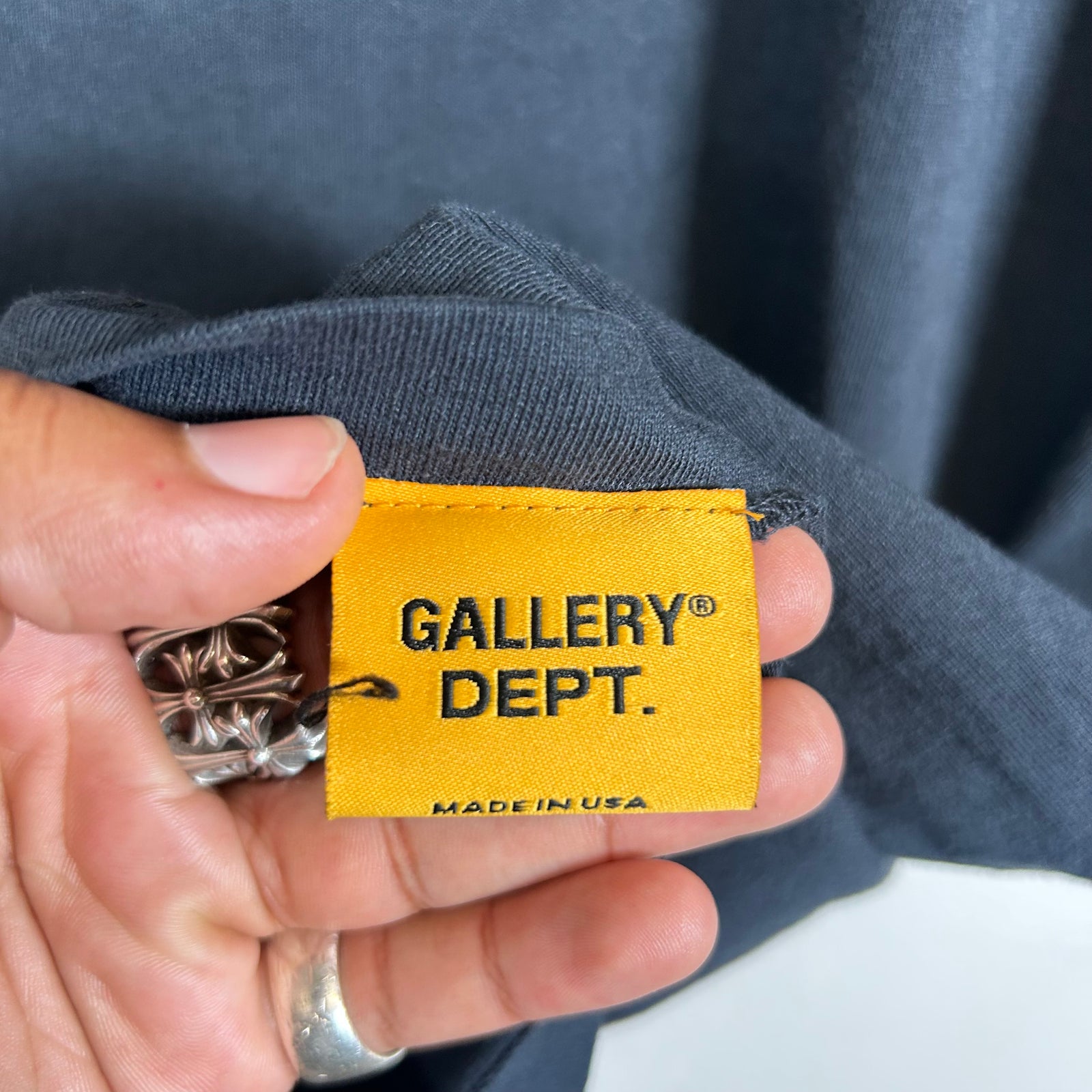 Gallery Dept Navy Souvenir Logo T-Shirt Size M