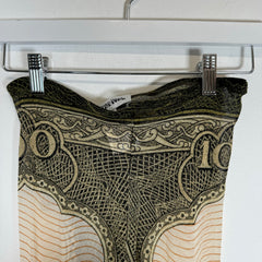 Jean Paul Gaultier Banknote Mesh Leggings Size L