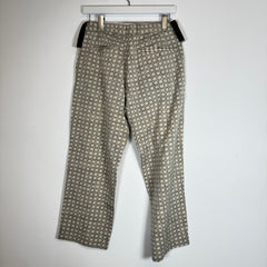 Prada Beige Patterned Tailored Pants Size 46
