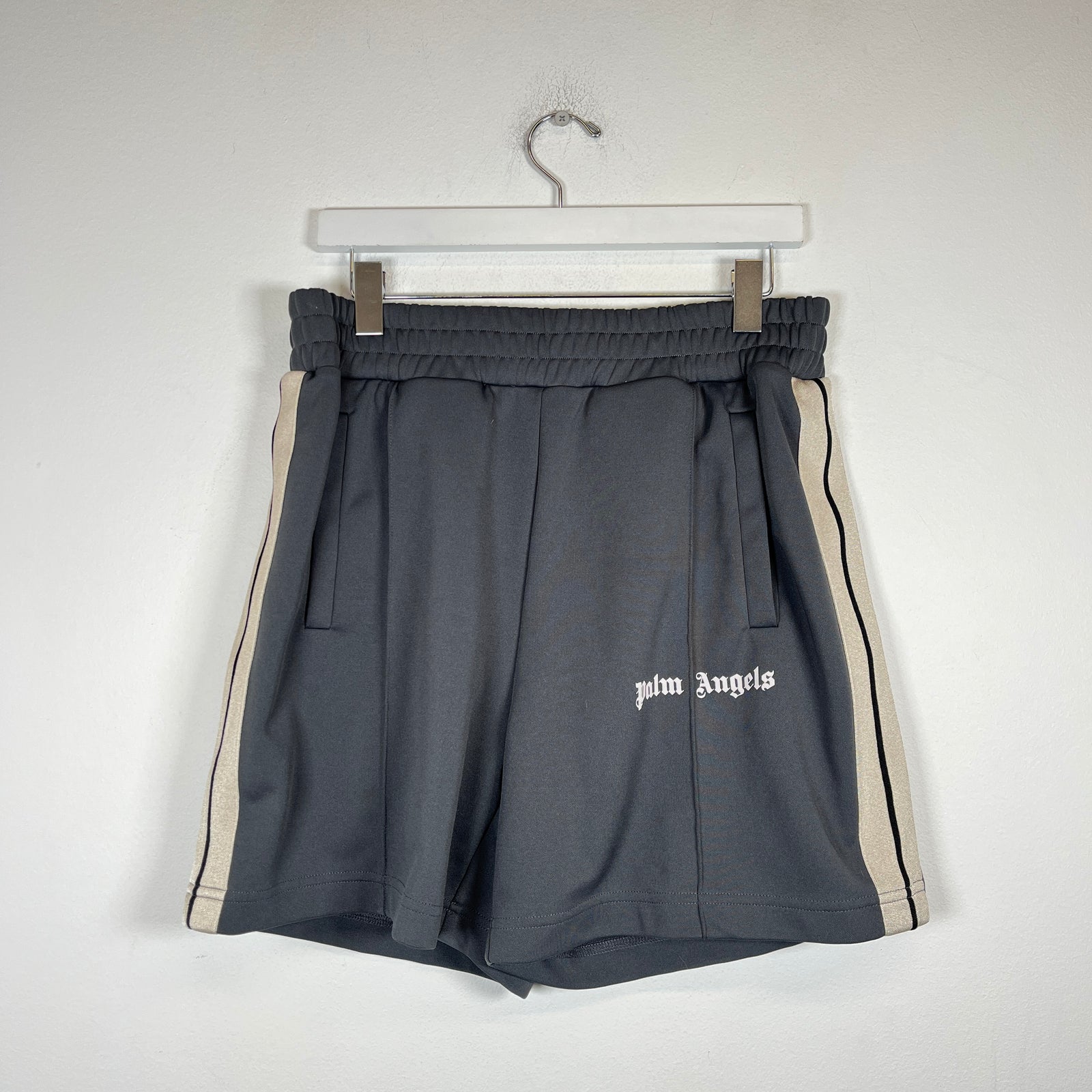 Palm Angels Grey Track Shorts Size L