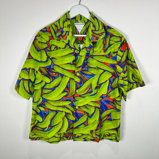 Bottega Veneta Multi Color Short Sleeve Shirt Size 46