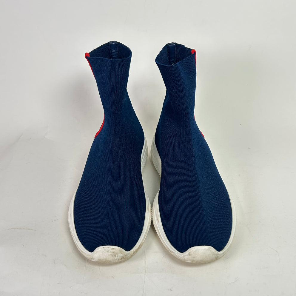 Prada Royal Blue High-Top Sock Runners