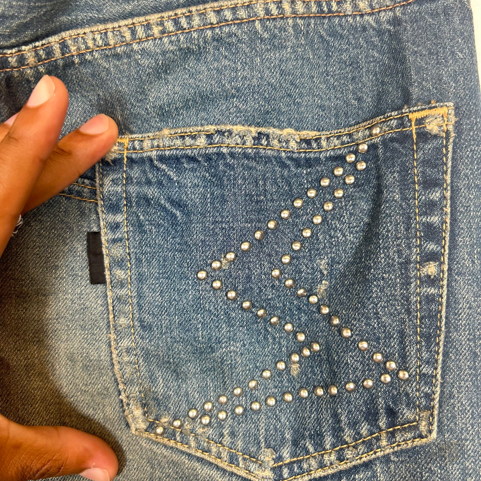 Undercover SS09 Neoboy Patti Smith Poem Jeans Size 2
