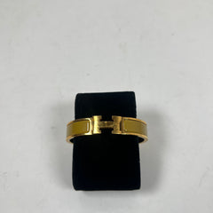 Hermes Yellow Gold Clic H Bracelet