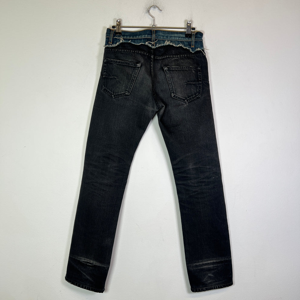 Dior Homme AW06 'These Grey Days' Cummerbund Jeans