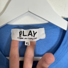 CDG Play Blue T-Shirt Size XL
