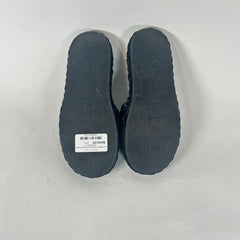 Chanel Black Interlocking CC Braided Tweed Sandals Size 40