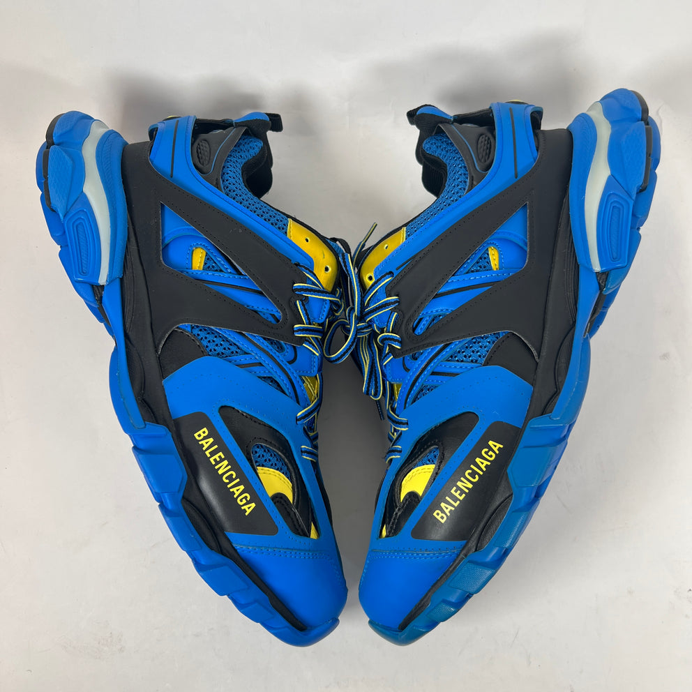 Balenciaga Blue/Yellow LED Track Sneaker Size 44