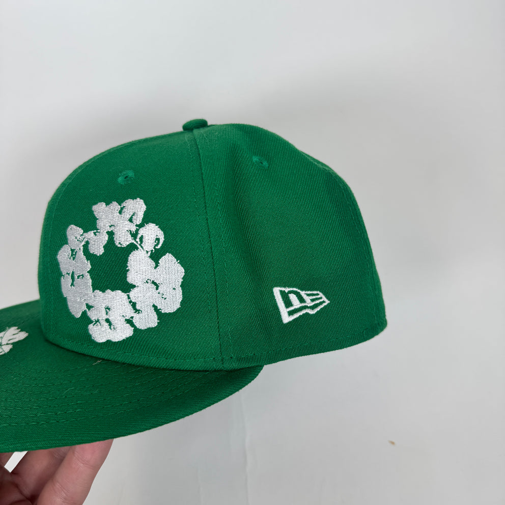 Denim Tears Green Wreath Fitted Cap Size 7 1/2