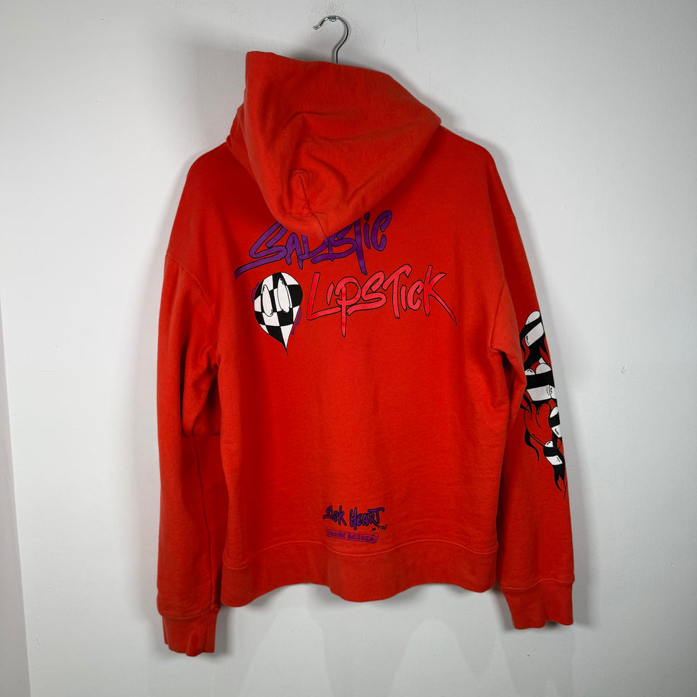 Chrome Hearts x Matty Boy Red Spark Graphic Hoodie Size L