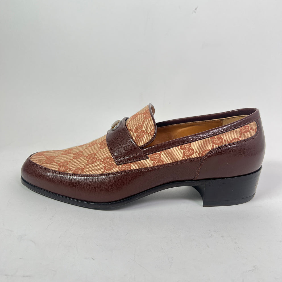 Gucci GG Monogram Jacquard Canvas Loafers