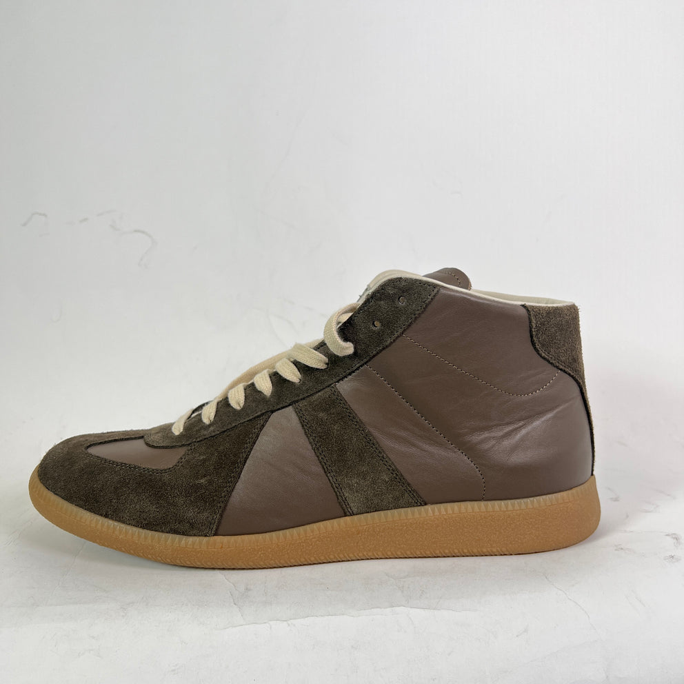 Maison Margiela Brown Mid-Top Replica Gats Size 46