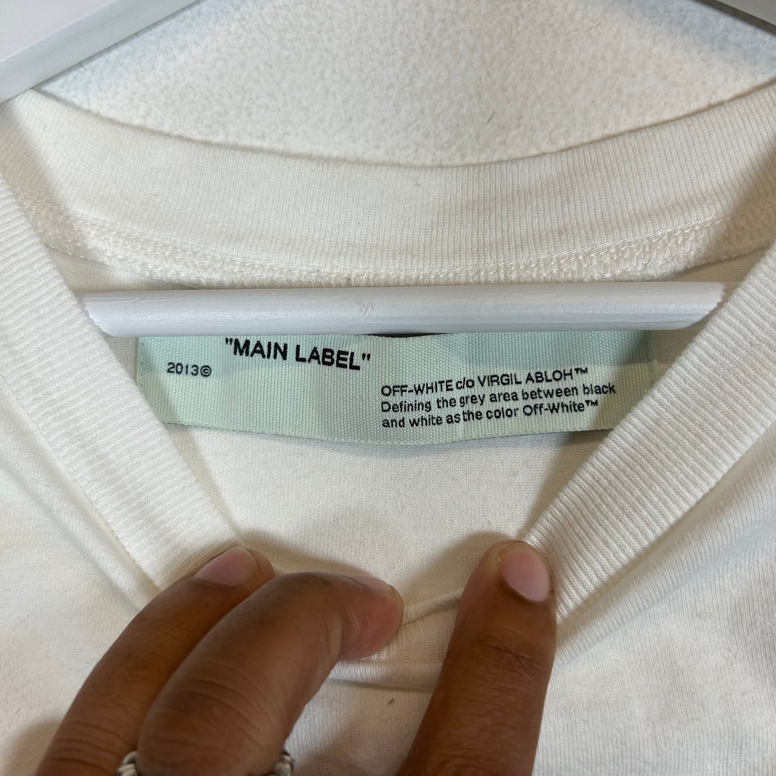 Off-White White Tape Arrows T-Shirt Size L