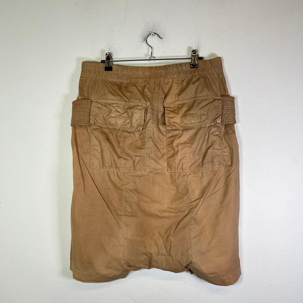 Rick Owens DRKSHDW Waxed Creatch Cargo Shorts
