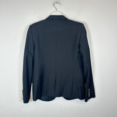 Saint Laurent Paris Black Wool Blazer Size FR 38