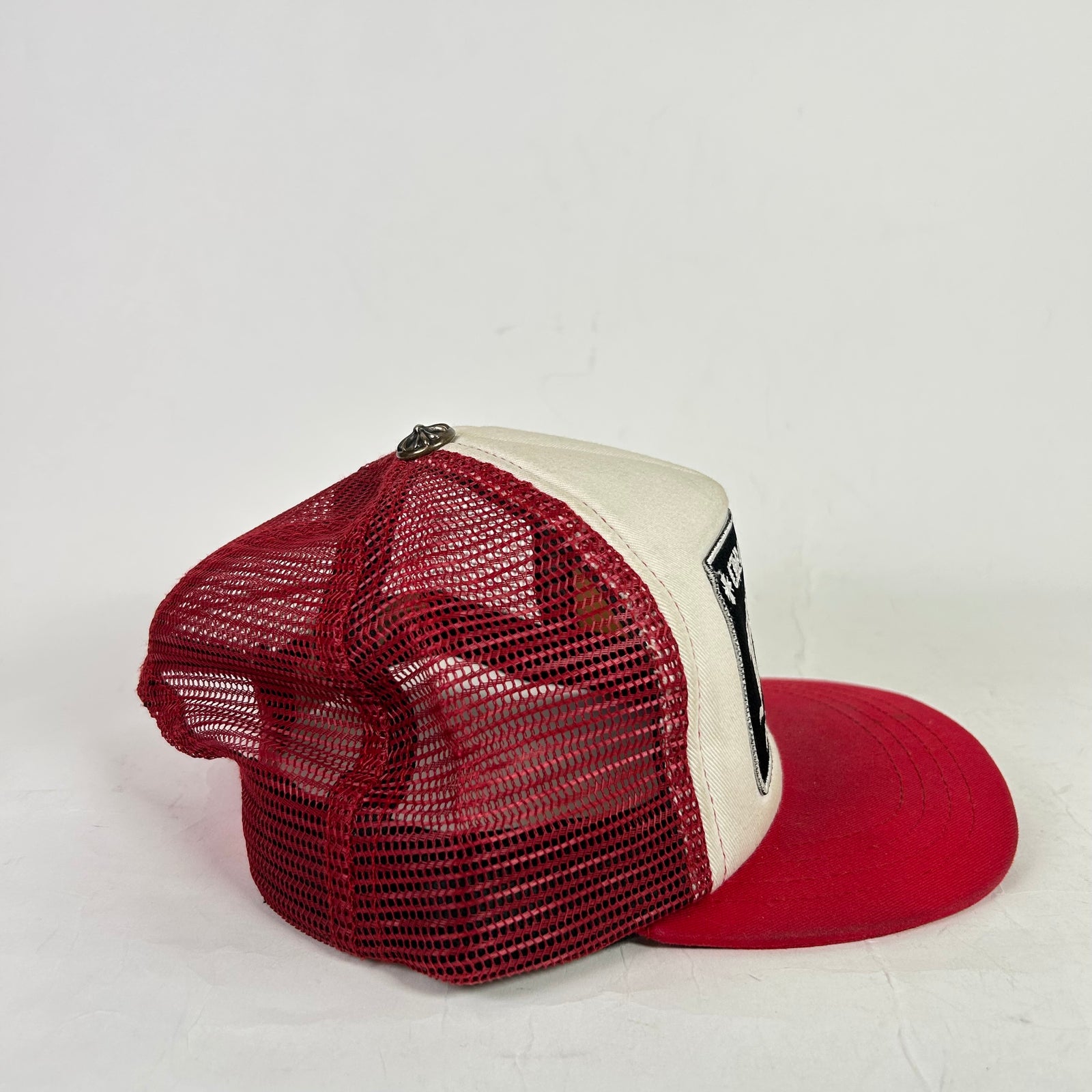 Chrome Hearts Smoked Red Fuck Hollywood Trucker Hat