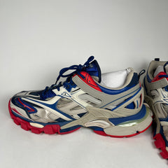 Balenciaga Red/Blue Track 2 Sneakers Size 44