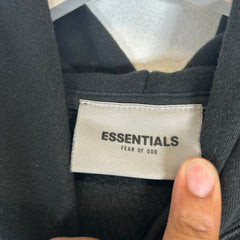 Essentials Black Hoodie Size M