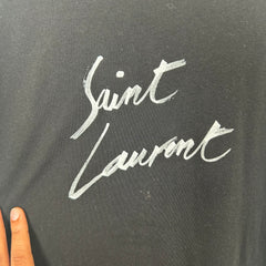 Saint Laurent Black Signature Tee Size XS