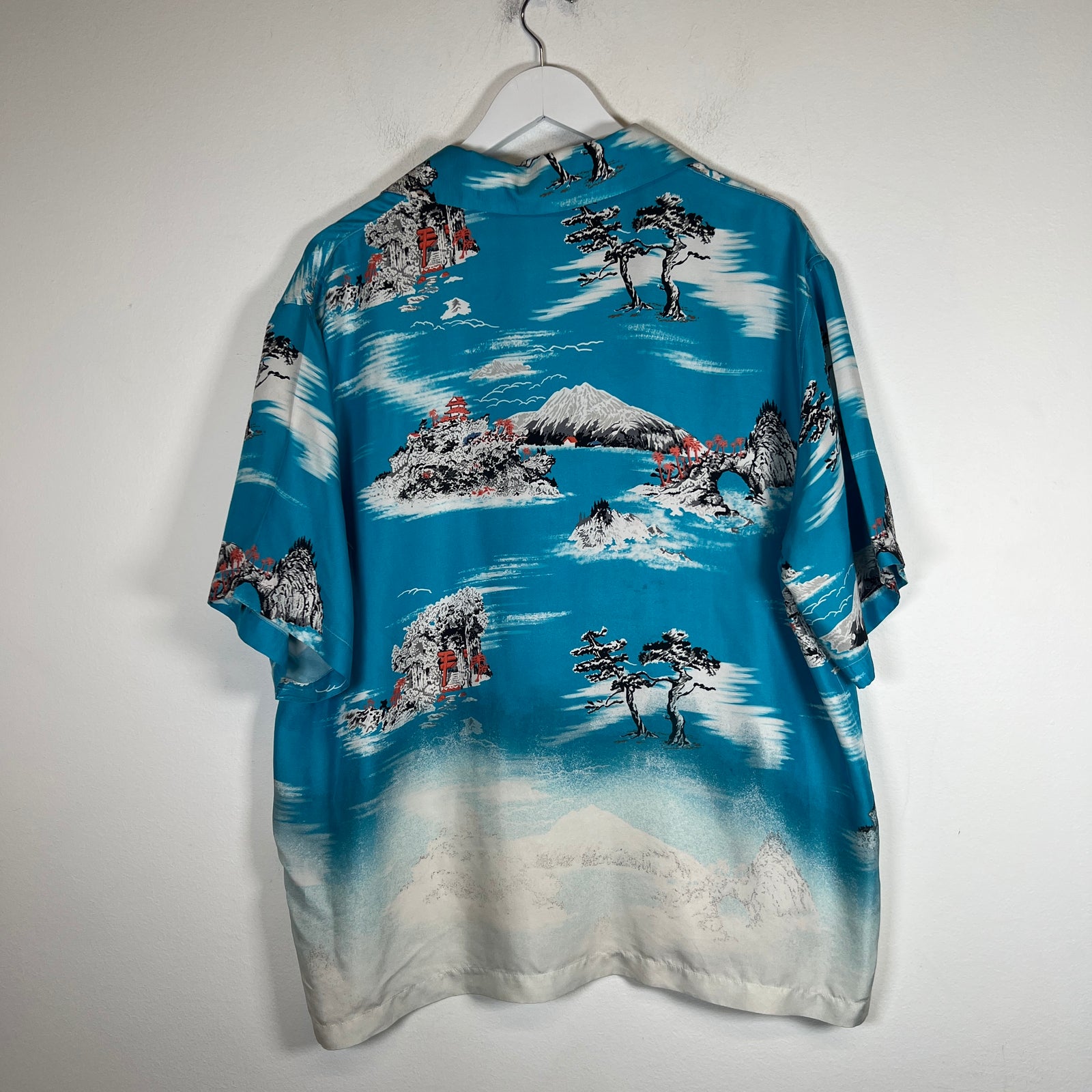 Amiri Blue Hawaiian Button-Up Shirt Size XXL