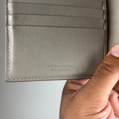 Bottega Veneta Tan Intrecciato Bifold Wallet