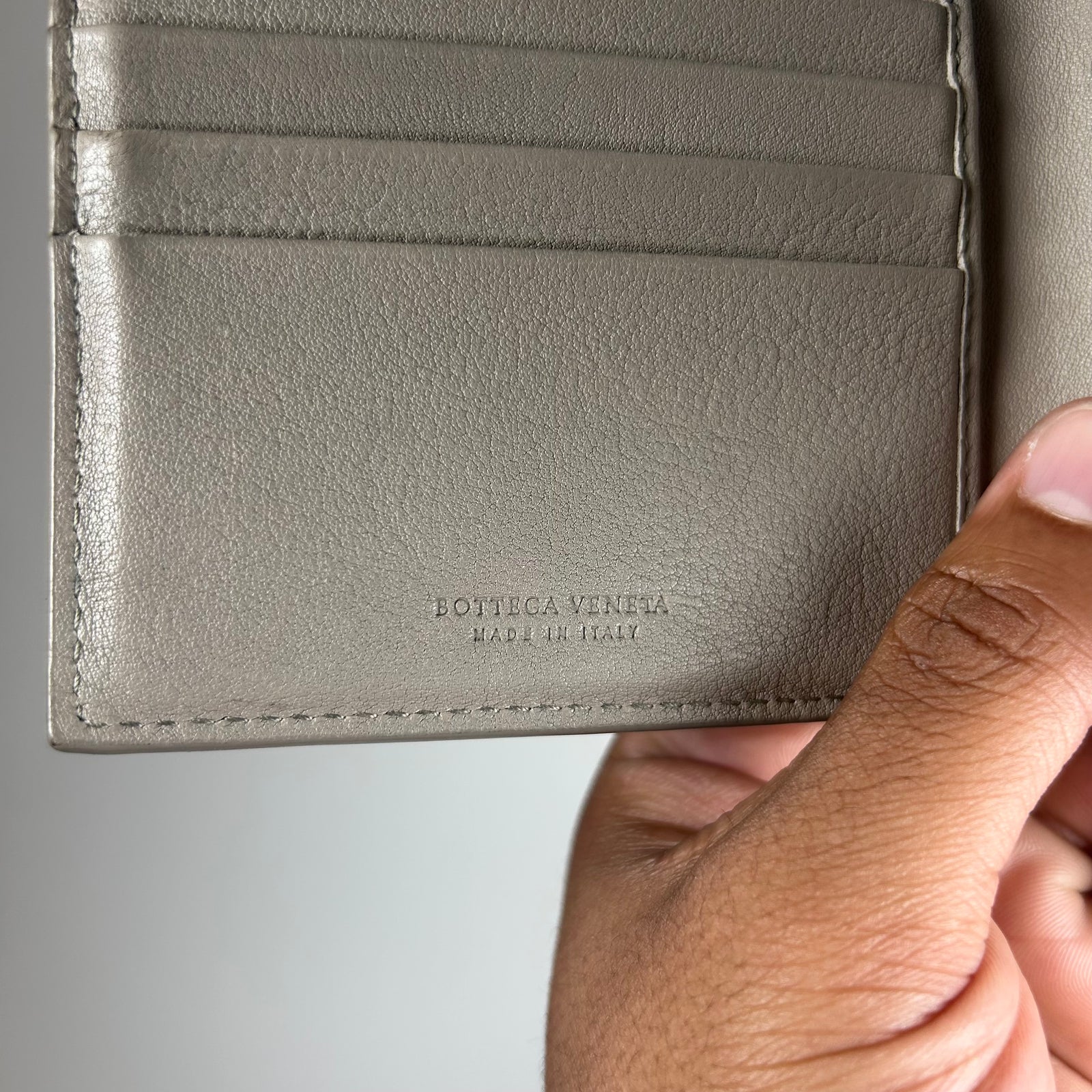 Bottega Veneta Tan Intrecciato Bifold Wallet