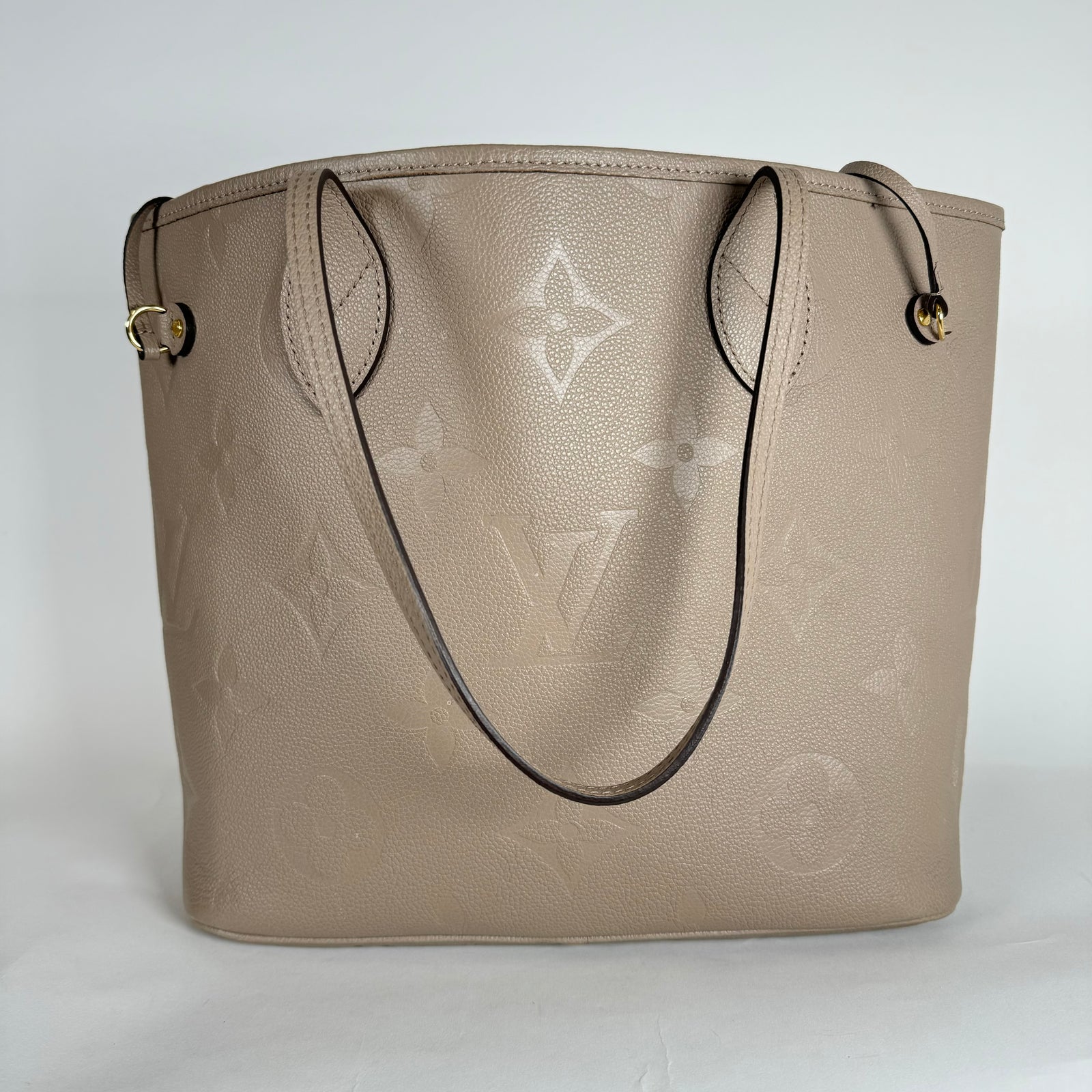 Louis Vuitton Taupe Monogram Empreinte MM Neverfull