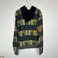 JW Anderson Flower Print Striped Hoodie Size M