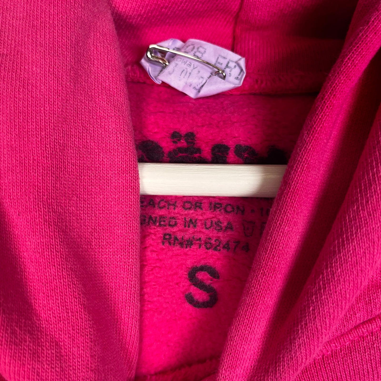 Sp5der Pink Web Hoodie Size S
