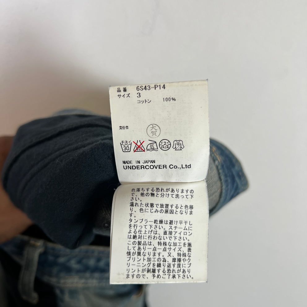 Undercover SS06 'T' Klaus Hybrid Denim Jeans Size 3