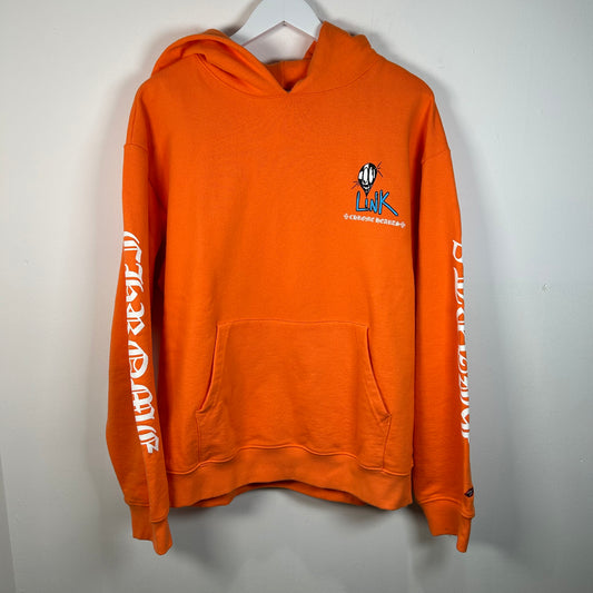 Chrome Hearts Link & Build Orange Hoodie Size XL