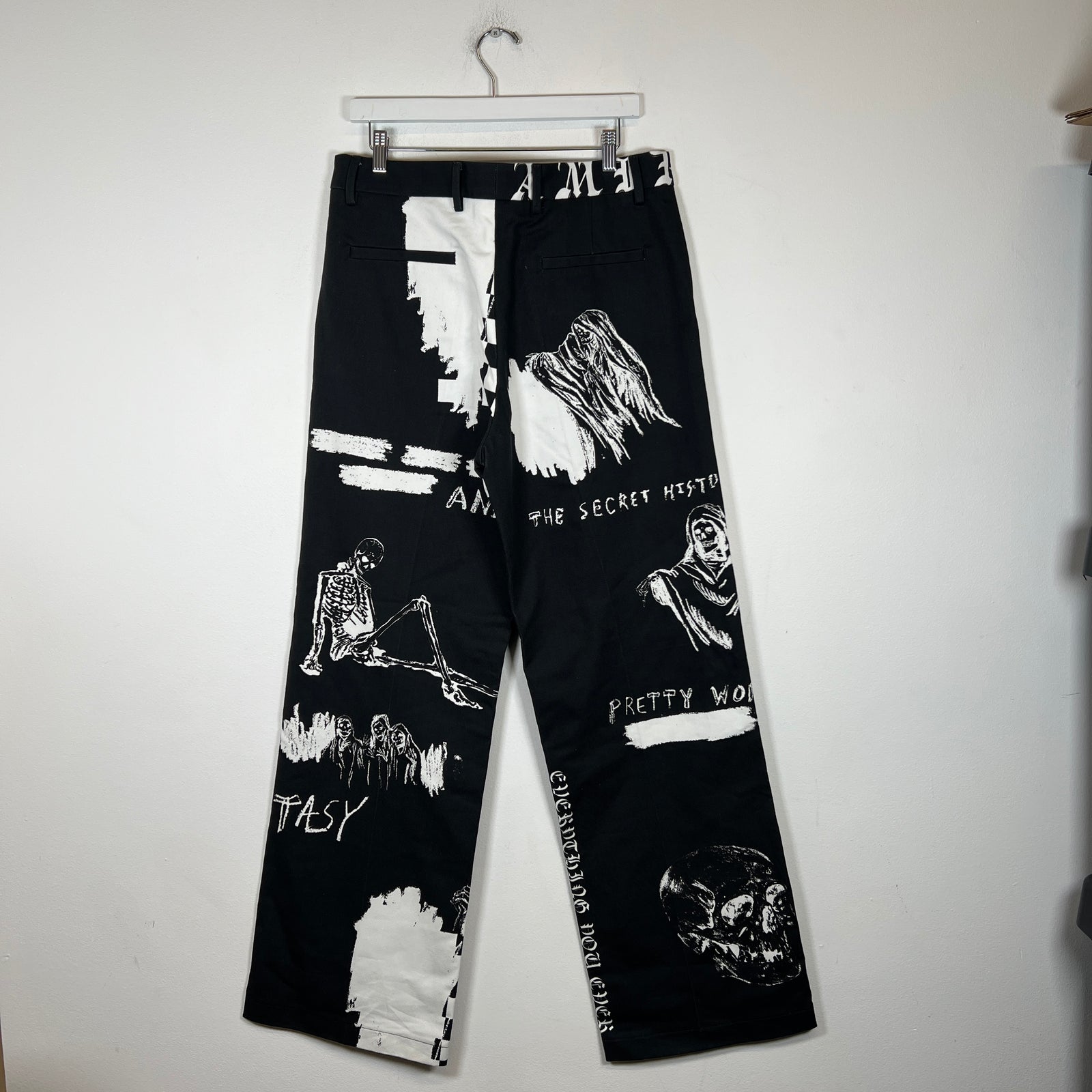 Amiri x Wes Lang Dark Grey Trousers Size 52