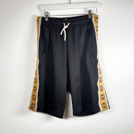 Gucci Black Technical Jersey Shorts Size XS